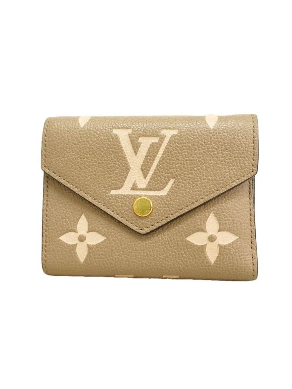 Louis Vuitton Trifold Wallet Monogram Empreinte Bicolor Portefeuille Victorine